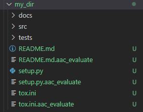 Evaluate Directory Structure Output